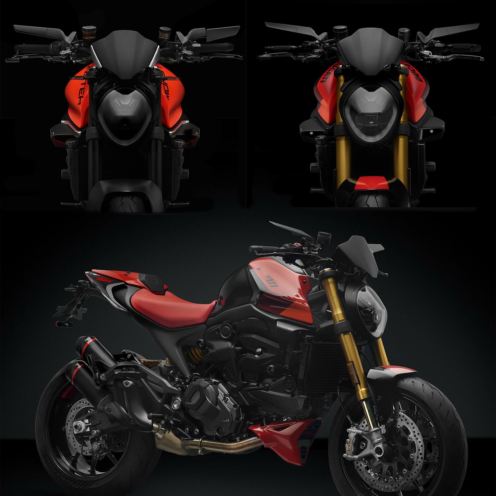 Ducati Hypermotard950 ミラー 右 新品